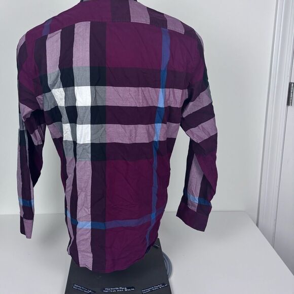 Burberry Brit Multicolor Plaid Cotton Button Down Full Sleeve Shirt XL - S - Picture 8 of 13